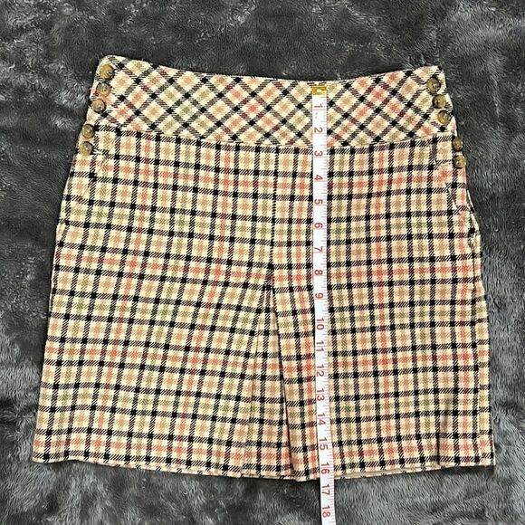 113. Ann Taylor Y2k Plaid Mini Skirt NWOT Size 2P - Picture 4 of 13